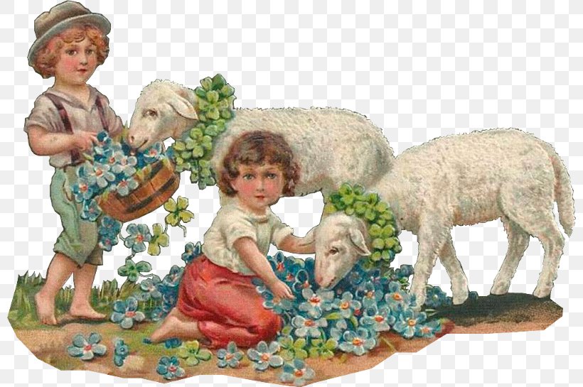 Bokmärke Victorian Era Easter Postcard, PNG, 800x545px, Victorian Era, Agneau Pascal, Child, Easter, Easter Egg Download Free