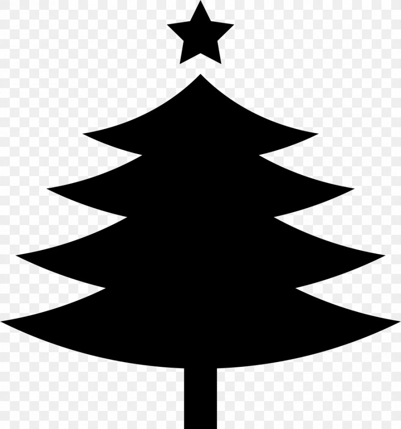 Christmas Tree Christmas Day Clip Art Santa Claus, PNG, 916x980px, Christmas Tree, Black And White, Branch, Christmas, Christmas Day Download Free