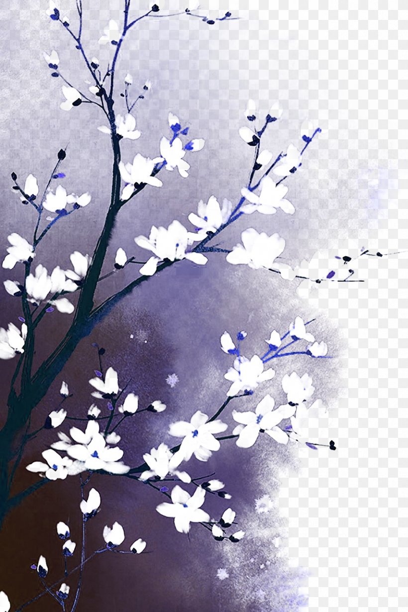 Watercolor Painting Drawing Chinese Art Illustration, PNG, 853x1280px, Painting, Animation, Art, Blossom, Blue Download Free