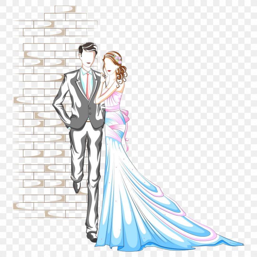 Wedding Photography Euclidean Vector, PNG, 1000x1000px, Watercolor, Cartoon, Flower, Frame, Heart Download Free