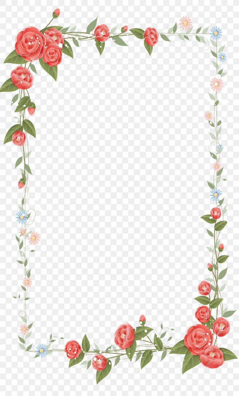 Border Flowers Drawing Clip Art, PNG, 1080x1788px, Border Flowers, Art, Cut Flowers, Drawing, Flora Download Free