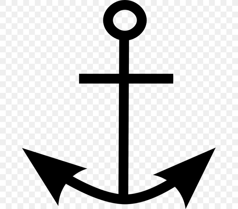 Anchor Clip Art, PNG, 667x720px, Anchor, Anchored Cross, Artwork, Black And White, Document Download Free