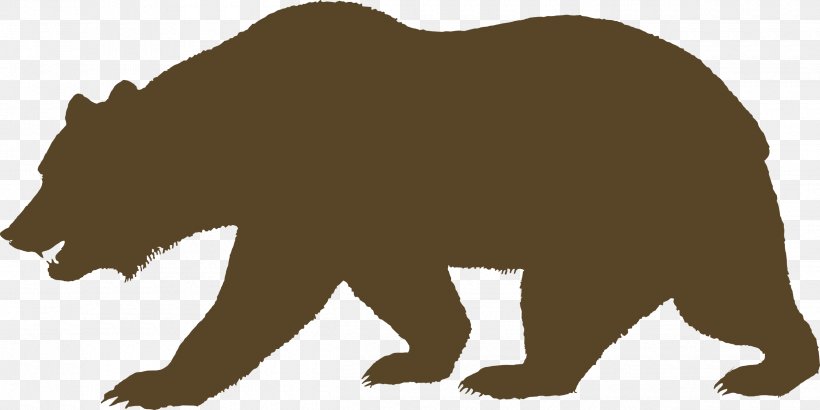 California Grizzly Bear California Republic Flag Of California, PNG, 2500x1250px, California Grizzly Bear, American Black Bear, Bear, Brown Bear, California Download Free