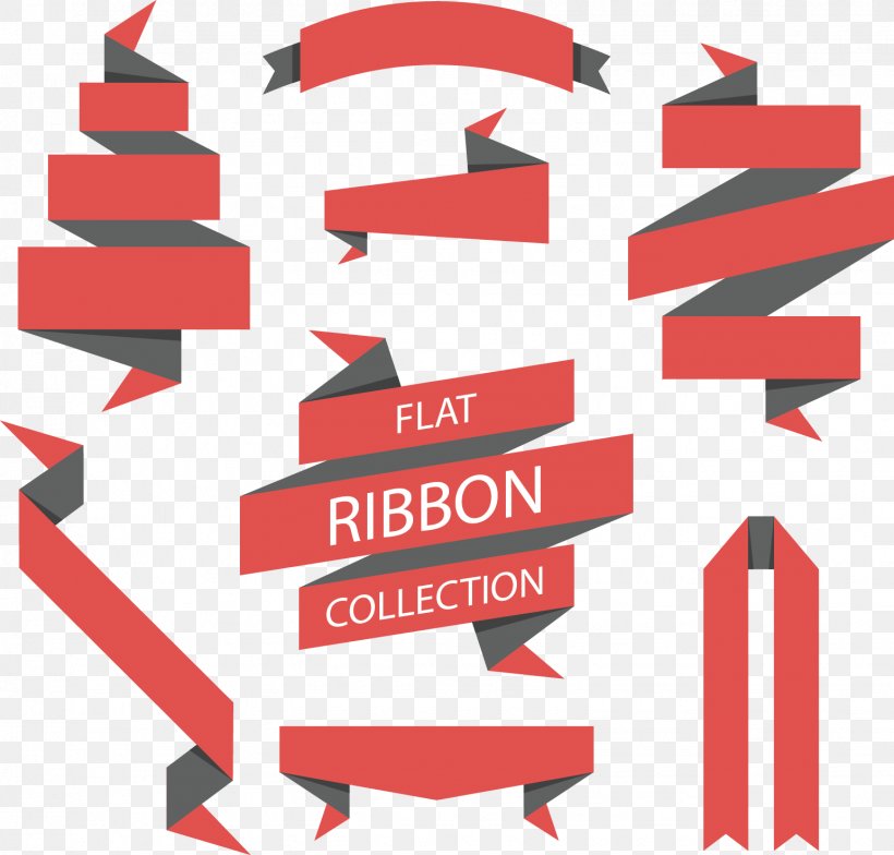 Paper Red Ribbon Clip Art, PNG, 1543x1476px, Paper, Area, Brand, Diagram, Flat Design Download Free