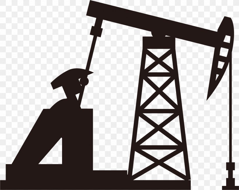 Petroleum Oil Field Icon, PNG, 1340x1069px, Petroleum, Black And White, Brand, Derrick, Drilling Rig Download Free