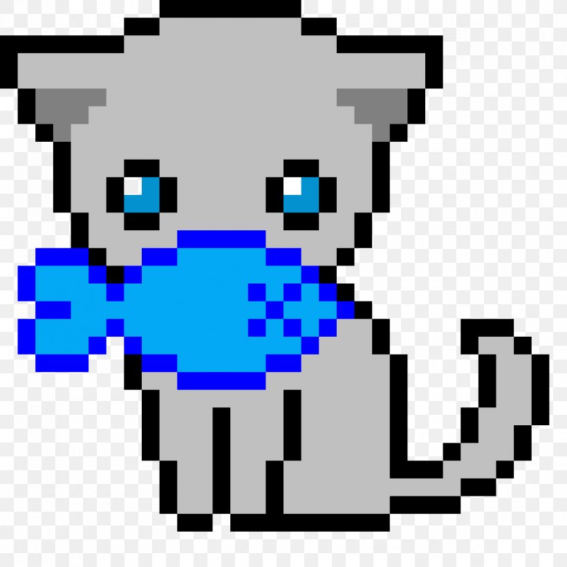 Cat Pixel Art Template