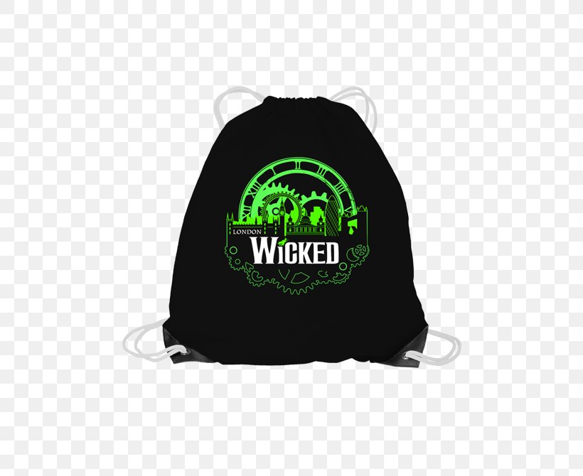 Wicked Green Musical Theatre Font, PNG, 520x670px, Wicked, Bag, Brand, Cap, Green Download Free