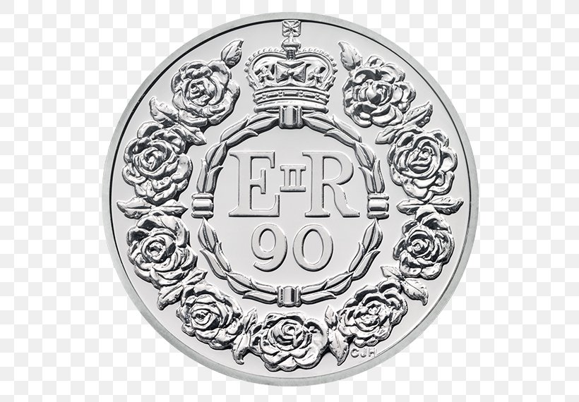 United Kingdom The Queen's Beasts Commemorative Coin Birthday, PNG, 570x570px, United Kingdom, Anniversary, Birthday, Black And White, Coin Download Free
