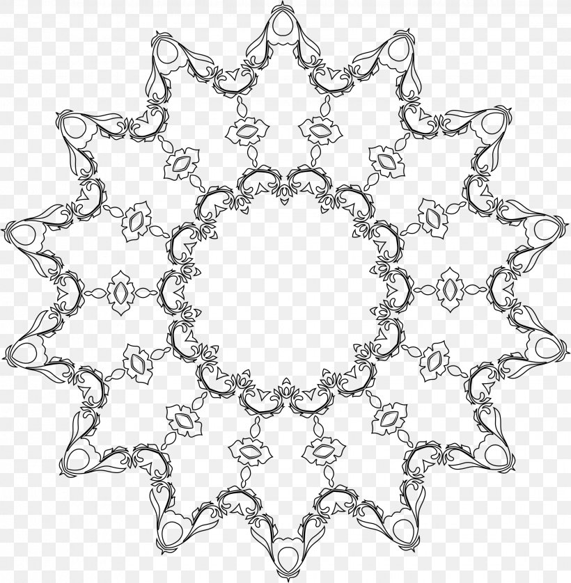 Heptagon Polygon Geometry Flower Shape, PNG, 2266x2318px, Heptagon, Area, Black And White, Body Jewelry, Convex Set Download Free
