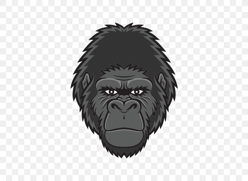 Gorilla Ape Clip Art, PNG, 600x600px, Gorilla, Ape, Black, Great Ape, Mammal Download Free