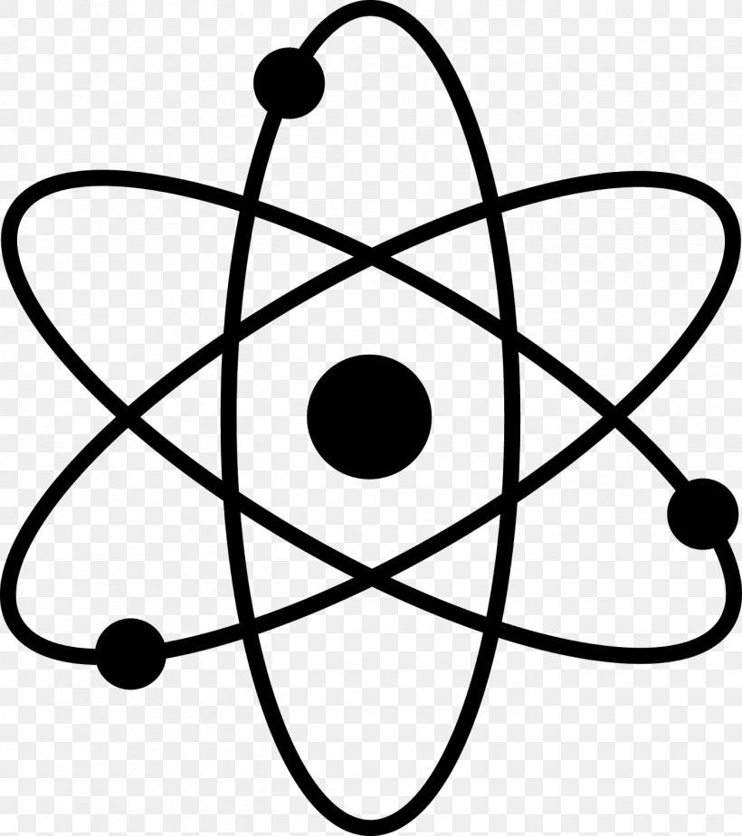 Symbol Atom, PNG, 1419x1600px, Symbol, Area, Artwork, Atom, Black And White Download Free