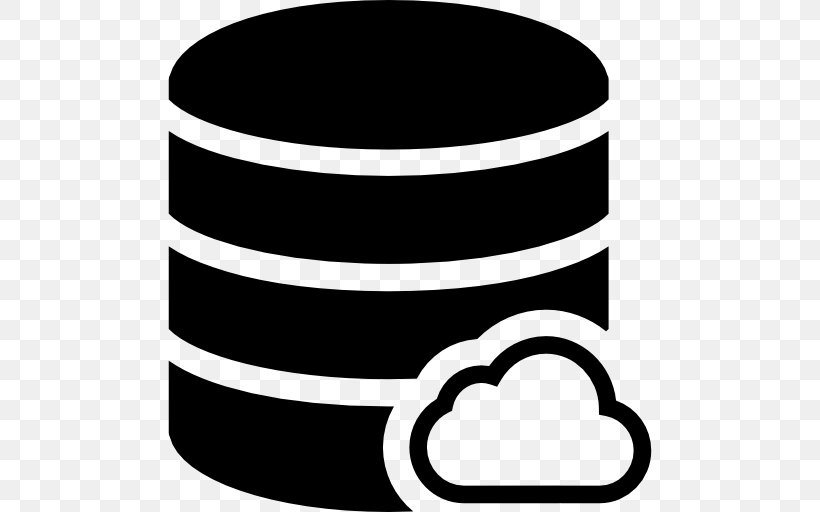 Database Cloud Storage Data Storage, PNG, 512x512px, Database, Black, Black And White, Cloud Computing, Cloud Database Download Free