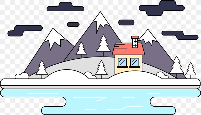 Design Cartoon Illustration Image Vector Graphics, PNG, 2228x1278px, Cartoon, Animation, Drawing, House, Mountain Download Free