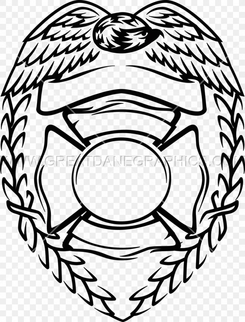 Firefighter Fire Department Badge Clip Art Police, PNG, 825x1086px, Firefighter, Artwork, Badge, Ball, Black And White Download Free