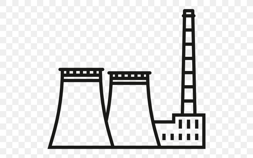 Industry Nuclear Power Power Station Architectural Engineering Factory, PNG, 512x512px, Industry, Architectural Engineering, Area, Black, Black And White Download Free