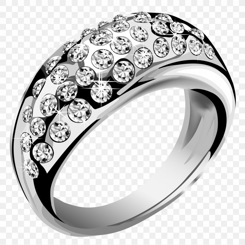 Ring Silver Jewellery Clip Art, PNG, 3068x3074px, Earring, Body Jewelry, Charms Pendants, Cubic Zirconia, Diamond Download Free