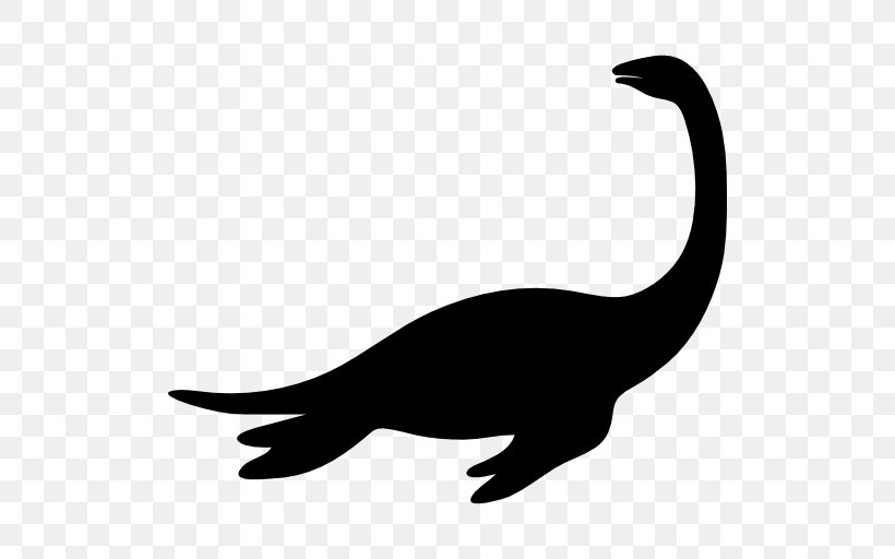 Tyrannosaurus Plesiosauria Plesiosaurus Dinosaur Silhouette, PNG, 512x512px, Tyrannosaurus, Beak, Black And White, Dinosaur, Fauna Download Free