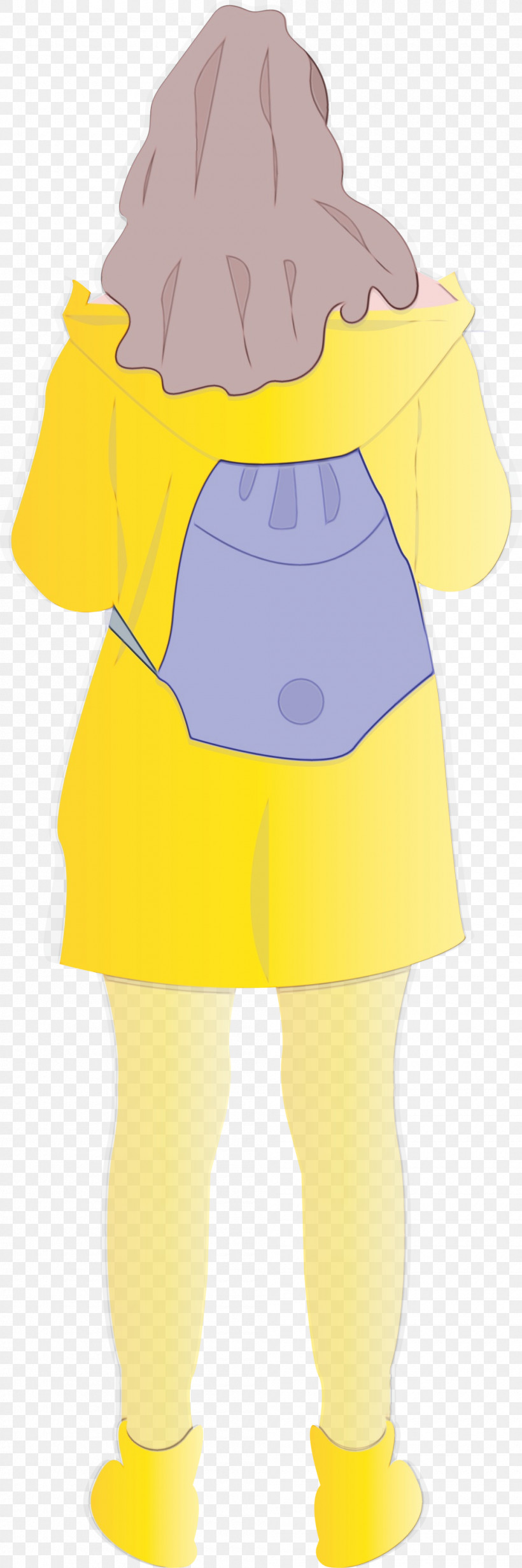 Yellow Clothing Cartoon Standing Dress, PNG, 1000x3000px, Girl, Baby Toddler Clothing, Cartoon, Clothing, Costume Download Free