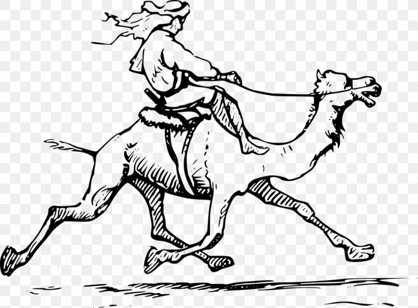 Bactrian Camel Dromedary Drawing Clip Art, PNG, 960x708px, Bactrian Camel, Art, Artwork, Black And White, Camel Download Free