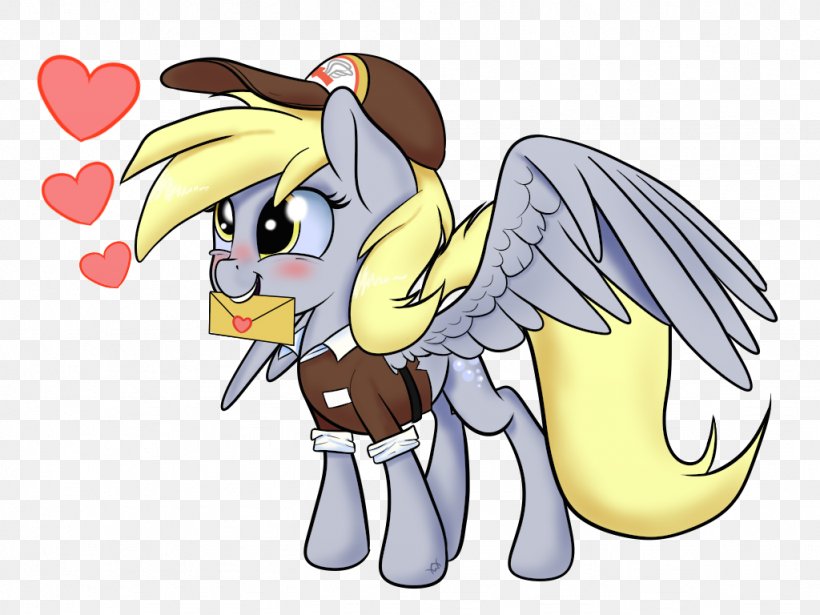 Pony Derpy Hooves Love Letter Horse Illustration, PNG, 1024x768px, Pony, Art, Association, Carnivoran, Cartoon Download Free