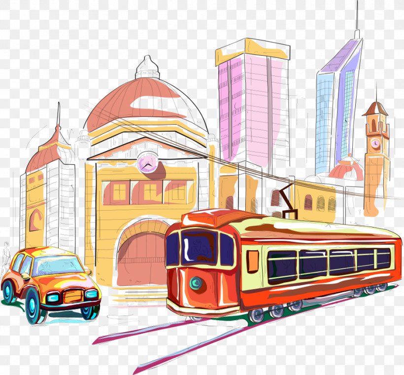 Melbourne Car Architecture Illustration, PNG, 937x869px, Melbourne, Architecture, Building, Car, Drawing Download Free