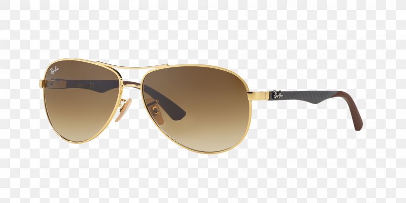 Ray-Ban Aviator Carbon Fibre Aviator Sunglasses Carbon Fibers, PNG, 2000x1000px, Rayban, Aviator Sunglasses, Beige, Brown, Carbon Fibers Download Free