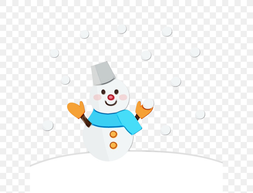 Snowman, PNG, 625x625px, Watercolor, Cartoon, Paint, Snow, Snowman Download Free