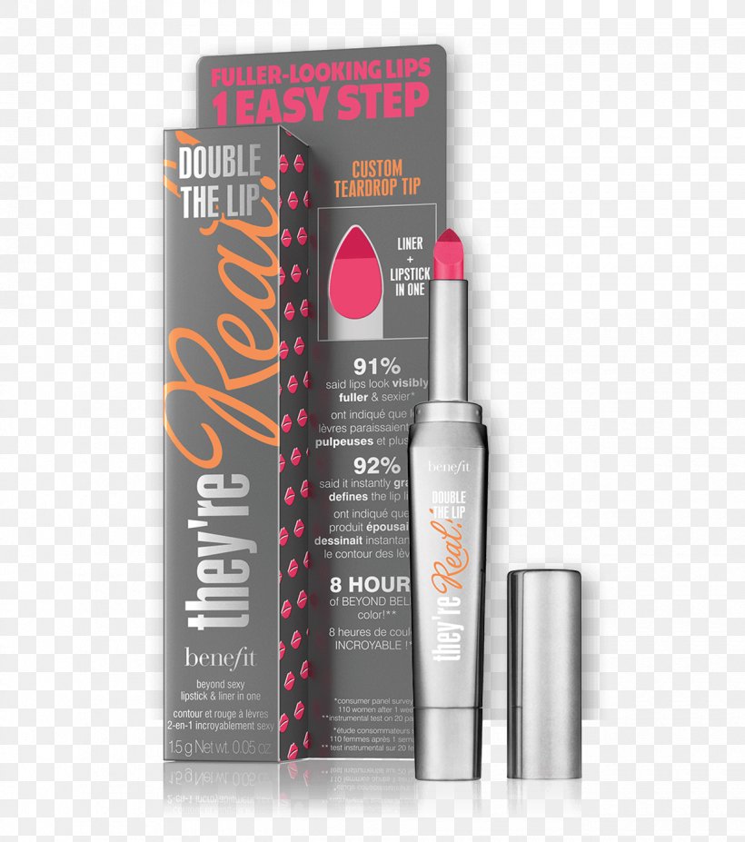 Benefit They're Real! Double The Lip Lip Balm Benefit Cosmetics Lipstick Lip Liner, PNG, 1220x1380px, Lip Balm, Benefit Cosmetics, Cosmetics, Eye Shadow, Fashion Download Free