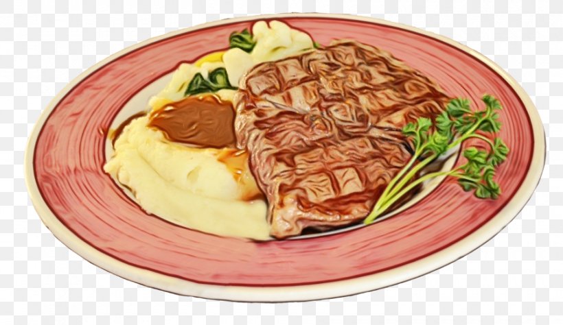 Dish Food Cuisine Ingredient Roast Beef, PNG, 900x521px, Watercolor, Beef, Cuisine, Dish, Food Download Free