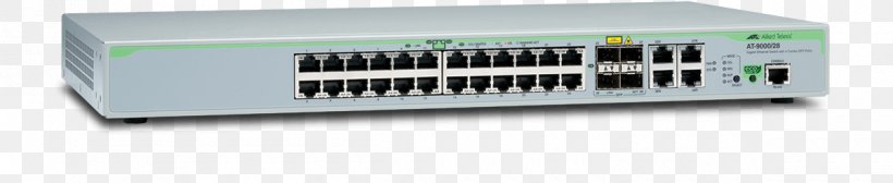 Gigabit Ethernet Allied Telesis Network Switch Stackable Switch Small Form-factor Pluggable Transceiver, PNG, 1200x247px, 10 Gigabit Ethernet, Gigabit Ethernet, Allied Telesis, Cisco Systems, Electronics Accessory Download Free