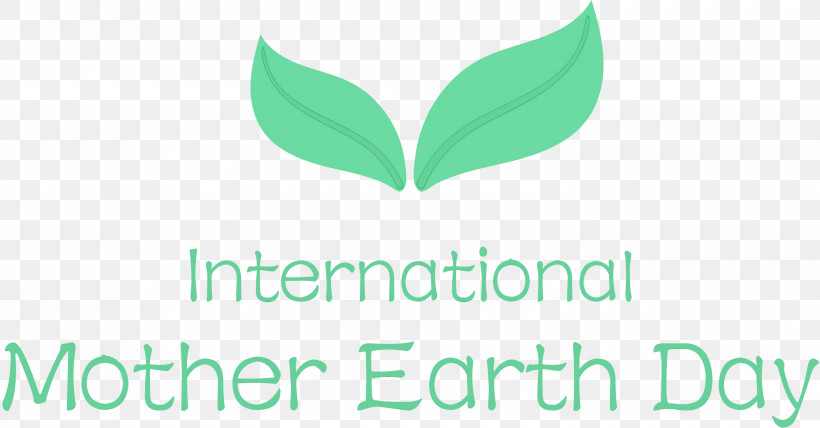 Logo Leaf Font Green Meter, PNG, 3000x1567px, International Mother Earth Day, Biology, Earth Day, Green, Leaf Download Free