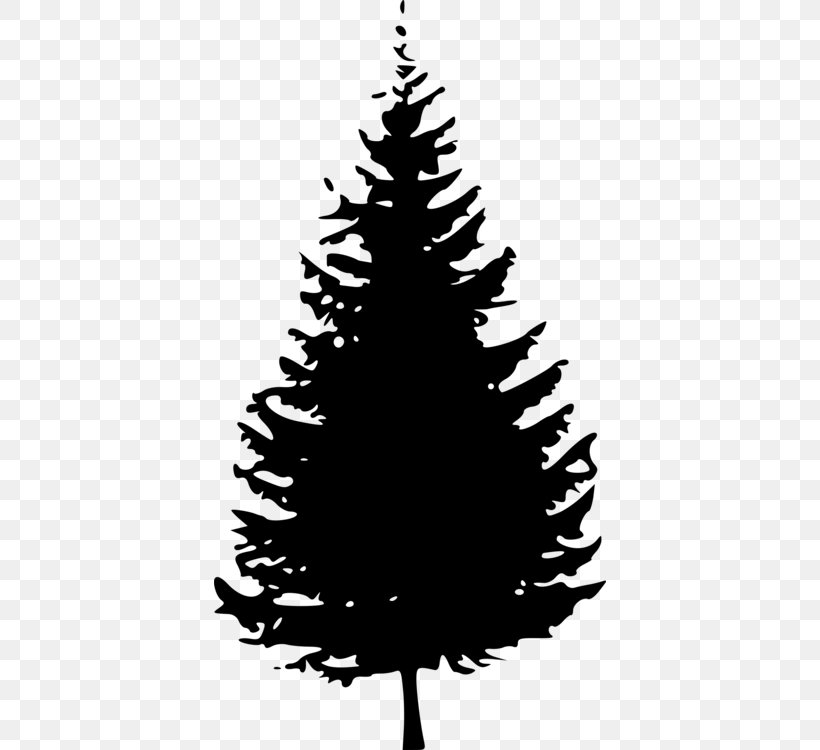 Christmas Black And White, PNG, 392x750px, Tree, American Larch, Balsam Fir, Blackandwhite, Canadian Fir Download Free