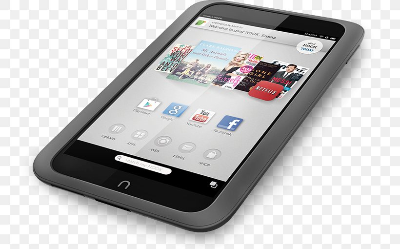 Smartphone Feature Phone Barnes & Noble Nook HD Bntv400 Android Portable Media Player, PNG, 770x510px, Smartphone, Android, Barnes Noble Nook, Barnes Noble Nook Hd, Cellular Network Download Free
