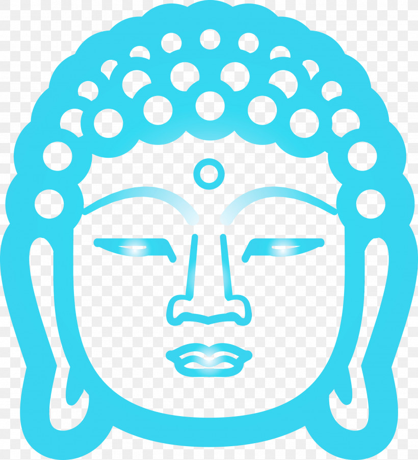 Face Aqua Blue Head Turquoise, PNG, 2729x3000px, Buddha, Aqua, Blue, Cheek, Circle Download Free