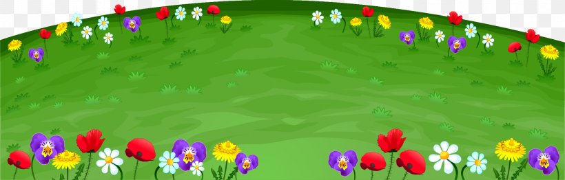 Lawn Meadow Euclidean Vector, PNG, 1986x635px, Lawn, Artworks, Computer Graphics, Ecosystem, Flora Download Free
