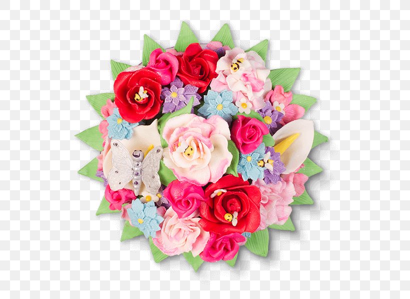 Garden Roses Floral Design Birthday Cake Cut Flowers Flower Bouquet, PNG, 610x597px, Garden Roses, Artificial Flower, Birthday Cake, Butter, Cake Download Free