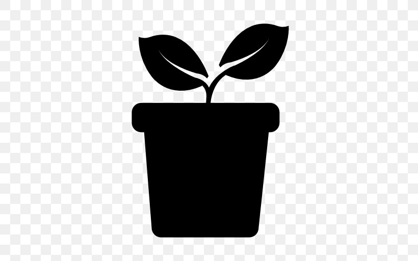 Silhouette Rectangle Flower, PNG, 512x512px, Icofx, Black And White, Ecology, Flower, Flowerpot Download Free