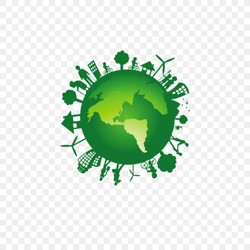 Earth Illustration, PNG, 1000x1000px, Earth, Ecology, Globe, Green, Green Building Download Free
