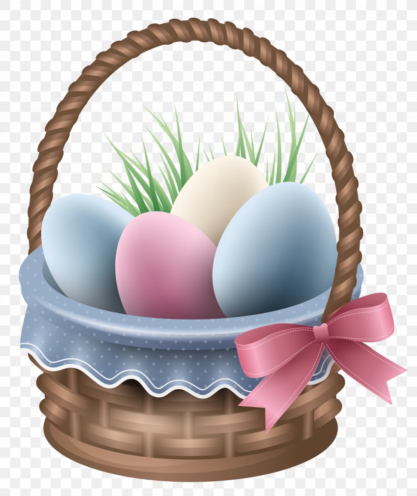 Easter Bunny Egg In The Basket, PNG, 3636x4324px, Easter Bunny, Basket, Easter, Easter Basket, Easter Egg Download Free
