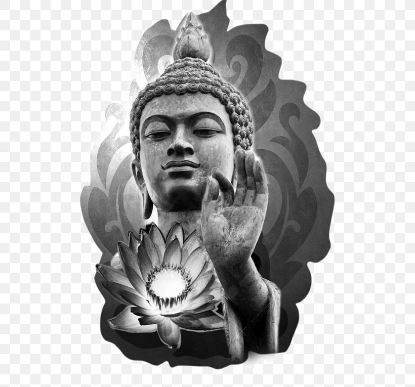 Gautama Buddha Buddhism Sleeve Tattoo Padma, PNG, 564x765px, Gautama Buddha, Arm, Art, Blackandwhite, Buddha Download Free