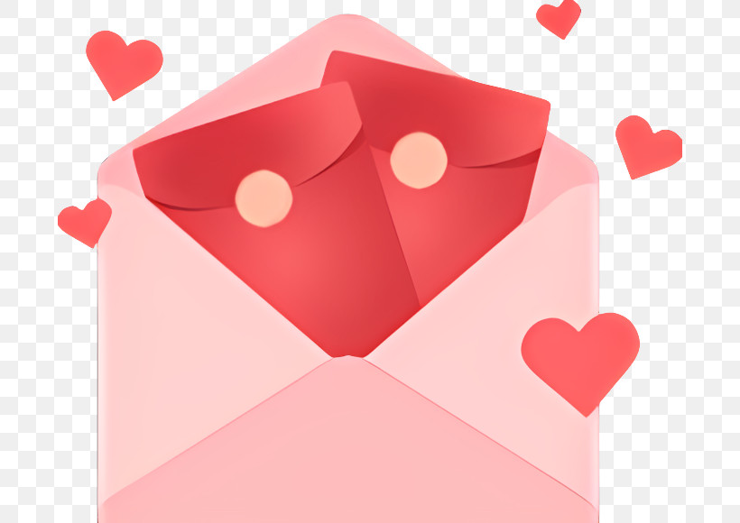 Icon - Hearts And Red Cards In Envelope Design PNG