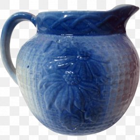 Jug Blue And White Pottery Ceramic Salt Glaze Pottery PNG