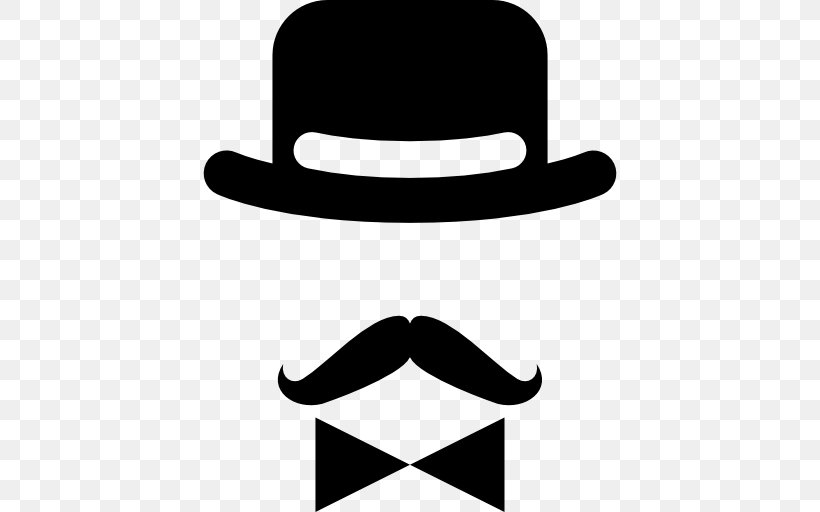 Moustache Top Hat Sombrero Toque, PNG, 512x512px, Moustache, Beard, Black And White, Eyewear, Face Download Free