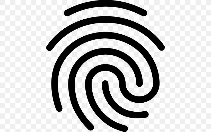 Fingerprint Touch ID, PNG, 512x512px, Fingerprint, Biometrics, Black And White, Monochrome Photography, Symbol Download Free