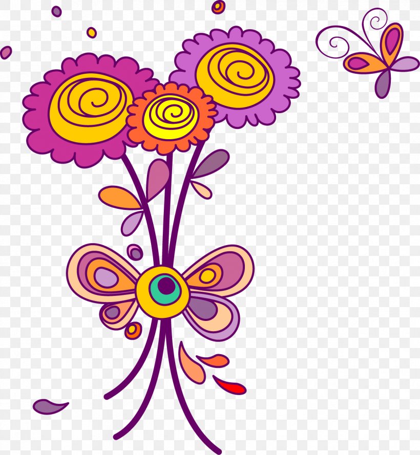 Flower Euclidean Vector, PNG, 1223x1327px, Flower, Art, Creative Arts, Cut Flowers, Cuteness Download Free