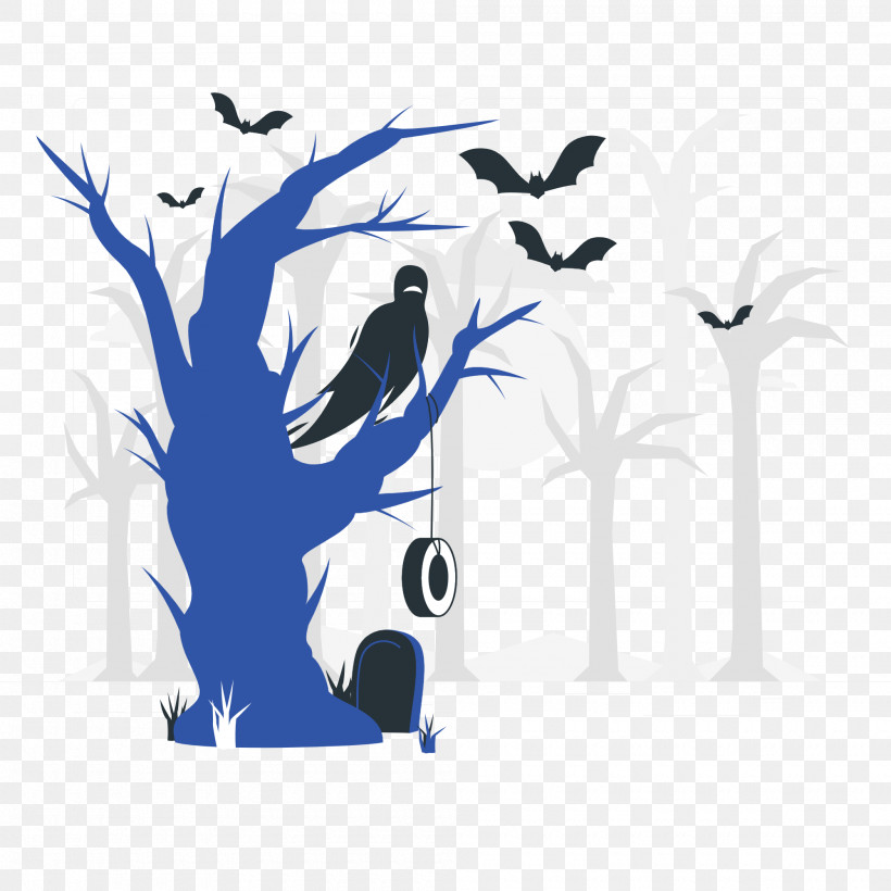 Halloween, PNG, 2000x2000px, Halloween, Beak, Biology, Birds, Branching Download Free