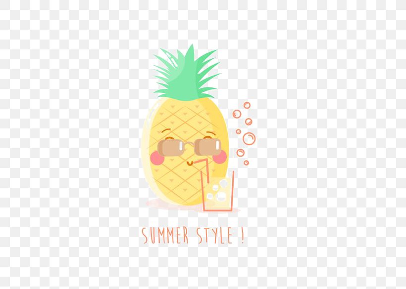 Pineapple Juice Drink Jus Dananas Clip Art, PNG, 428x585px, Pineapple, Ananas, Auglis, Bromeliaceae, Cartoon Download Free