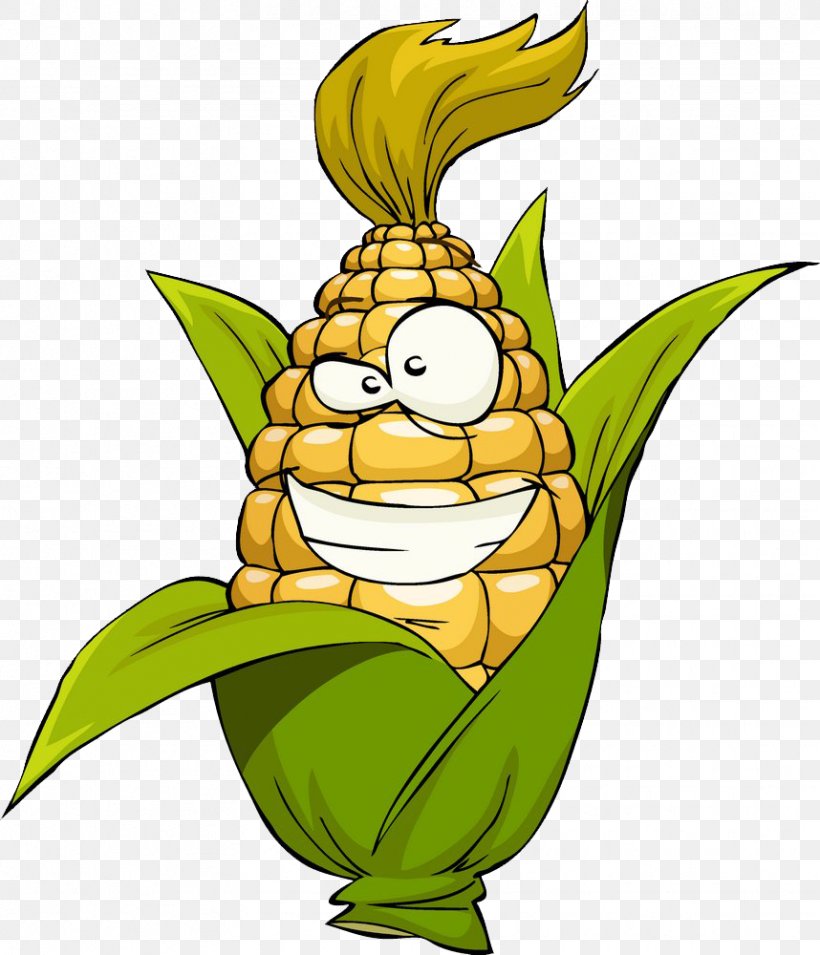 Corn On The Cob Maize Cartoon Clip Art, PNG, 858x1000px, Corn On The Cob, Art, Cartoon, Corncob, Drawing Download Free