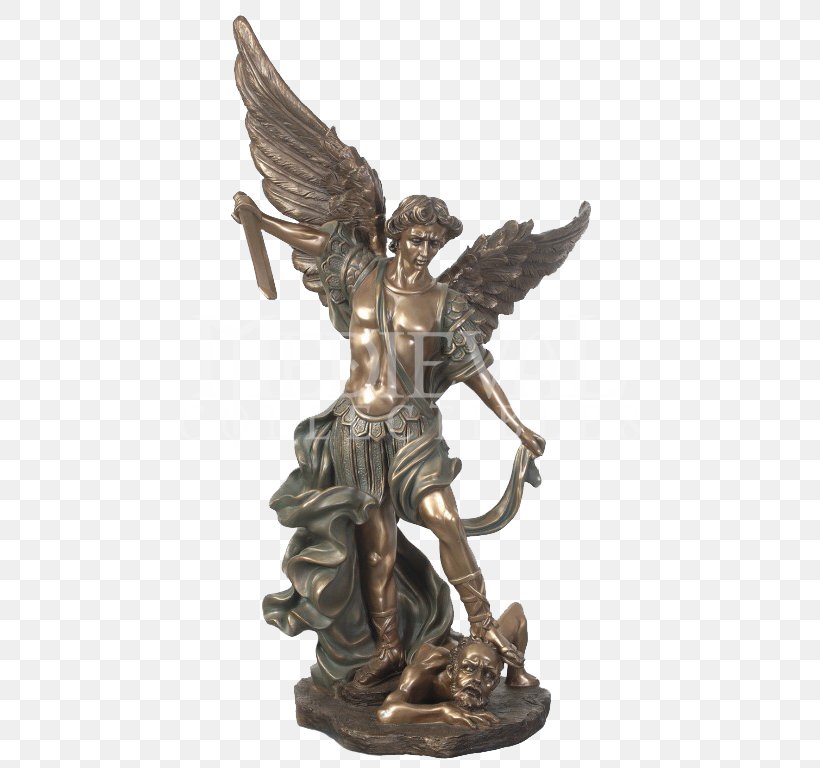 Michael Bronze Sculpture Statue Figurine, PNG, 768x768px, Michael, Archangel, Brass, Bronze, Bronze Sculpture Download Free