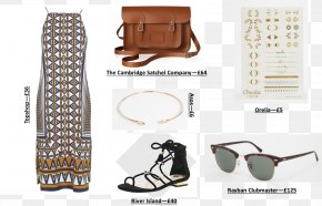 Fashion Festival Celebrations - Ray-Ban Clubmaster Classic Sunglasses Satchel PNG